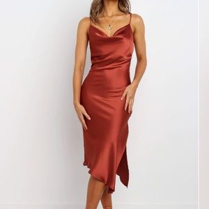 NWT Petal & Pup Cyprus Dress- Rust